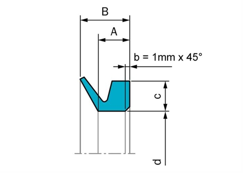 V-ring VL-1800 – Phớt mỏng cho trục 1775-1825 mm