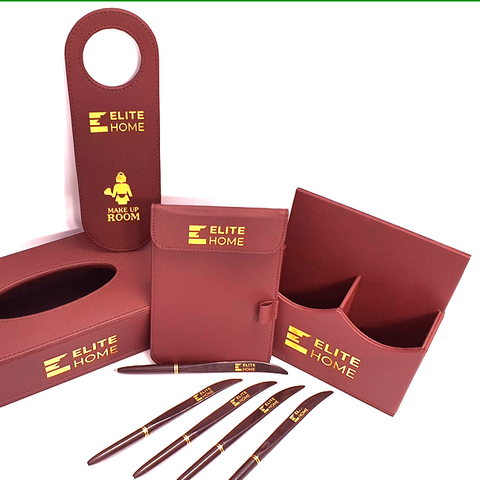 Sản xuất bộ đồ Amenities khách sạn bọc da