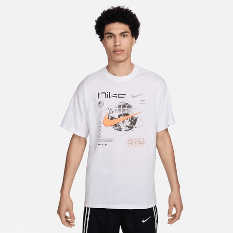 Áo Tshirts Nike Men's Max90 Basketball T-Shirt 'White'  FV8418-100 - Hàng Chính Hãng