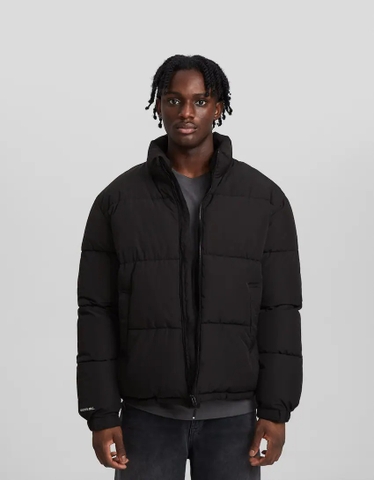 Áo Khoác Phao Thu Đông Bershka ''Black'' 6679-085-800 – Hàng Chính Hãng
