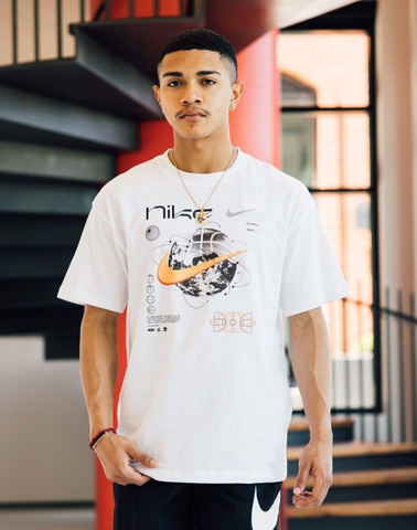 Áo Tshirts Nike Men's Max90 Basketball T-Shirt 'White'  FV8418-100 - Hàng Chính Hãng