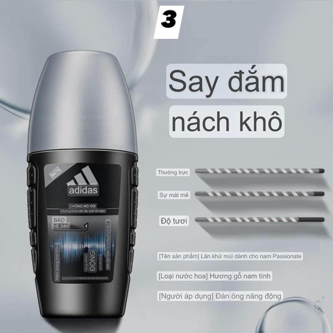Lăn Khử Mùi Adidas Passionate 