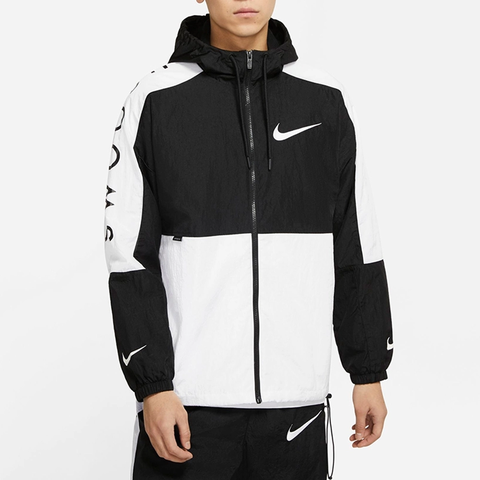 Áo Khoác Thu Đông Nike Nsw Big Logo Swoosh Jacket Dj4131-010 - Hàng Chính Hãng