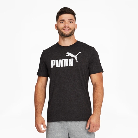 PUMA - PUMA BLACK HEATHER (ÁO THUN KHÔNG CỔ NAM PUMA SIZE L)