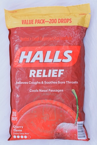 HALL’S - Relief (Kẹo Ho Vị Cherry 200 Viên)