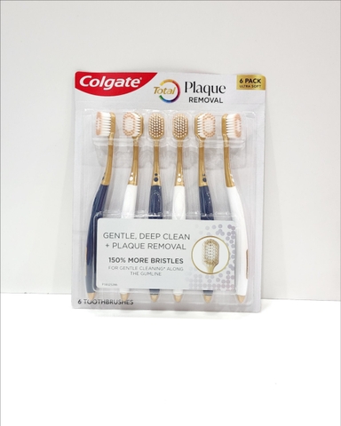 COLGATE - TOTAL PLAQUE REMOVAL (SET BÀN CHẢI 6 CÂY)