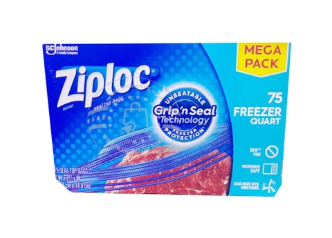 Ziploc - Seal Top Bags (Hộp Zip 75 Bịch)