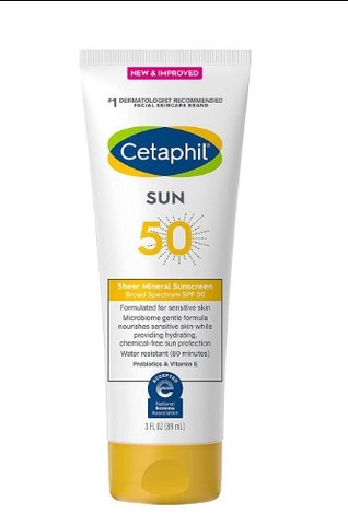 CETAPHIL - SHEER MINERAL SUNSCREEN SPF50 (KEM CHỐNG NẮNG CETAPHIL SPF50 89ml)