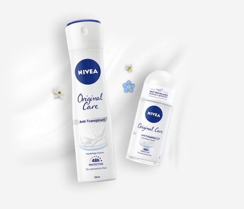 NIVEA - ORIGINAL CARE ANTI-TRANSPIRANT (XỊT KHỬ MÙI HƯƠNG NGUYÊN BẢN 150ml)