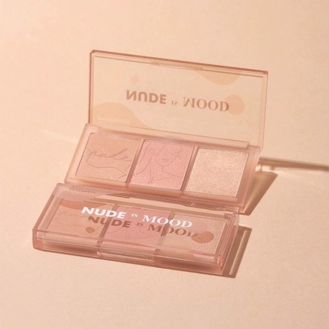 NUDE - PERIPERA ALL TAKE MOOD CHEEK PALETTE (PHẤN MÁ 3x5G)