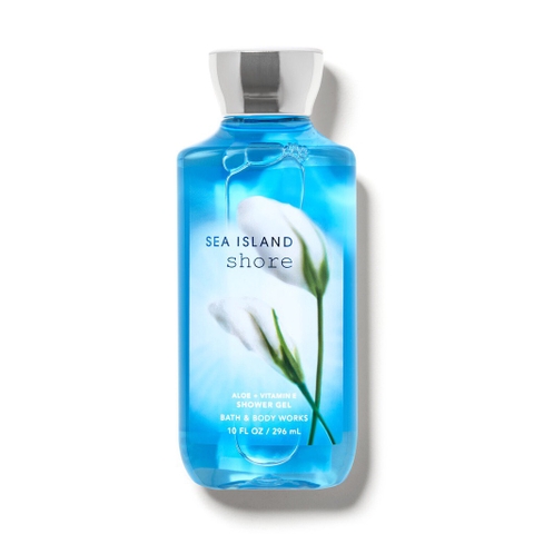 BATH & BODY WORKS - SEA ISLAND SHORE ALOE + VITAMIN E SHOWER GEL (SỮA TẮM 296ml)