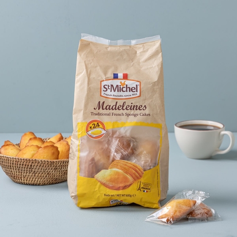 ST MICHEL - MADELEINES TRADITIONAL FRENCH SPONGE CAKES (BÁNH CON SÒ PHÁP 600G)