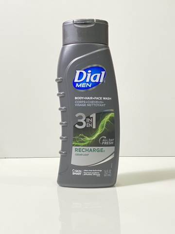 DIAL - MEN 3 IN 1 RECHARGE CEDAR LEAF (SỮA TẮM NAM 3IN1 473ml)