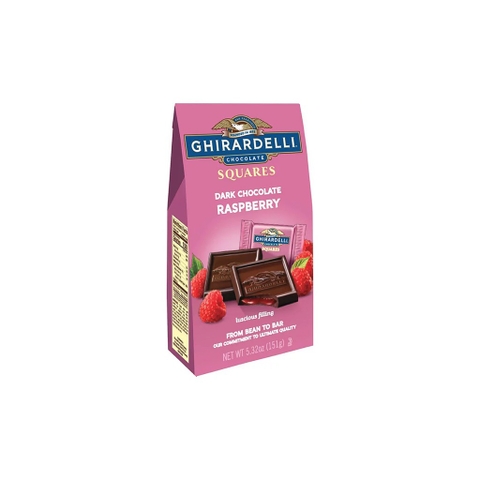 GHIRARDELLI - SQUARES DARK CHOCOLATE RASPBERRY (CHOCOLATE NHÂN DÂU 151G)