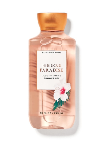 BATH & BODY WORKS - HIBISCUS PARADISE ALOE + VITAMIN E SHOWER GEL (SỮA TẮM 295ml)