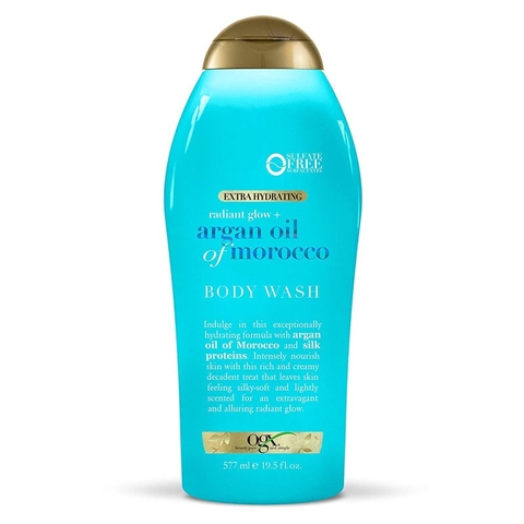 OGX - RADIANT GLOW + ARGAN OIL OF MOROCCO (SỮA TẮM DƯỠNG ẨM MƯỢT DA 577ml)