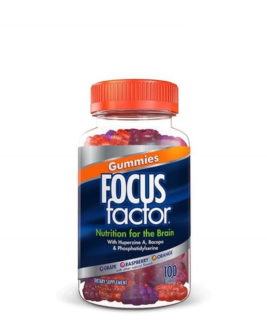 FOCUS FACTOR - Nutrition For The Brain (Kẹo Dẽo Hỗ Trợ Não 100 Viên)