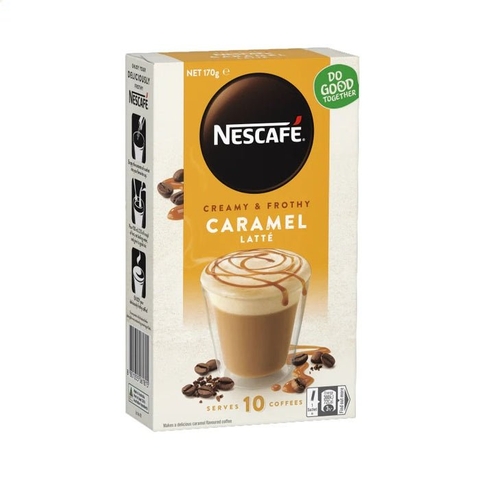 NESCAFE - CREAMY & FROTHY CARAMEL LATTE  (COFFE LATTE CARAMEL 170G)