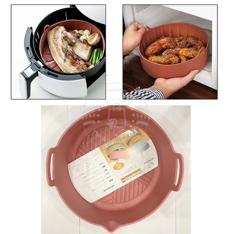 KAIYO - AIR FRYER SILICONE POT (NỒI SILICONE HỒNG)