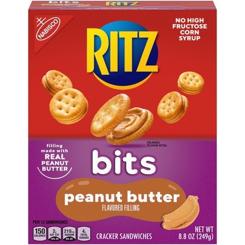 RITZ - Bits Peanut Butter (Bánh Nhân Bơ Đậu Phộng 249g)