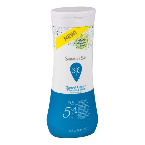 SUMMER'S EVE - SUNSET OASIS CLEANSING WASH (DUNG DỊCH VỆ SINH MÀU XANH DƯƠNG ĐẬM 444ml)