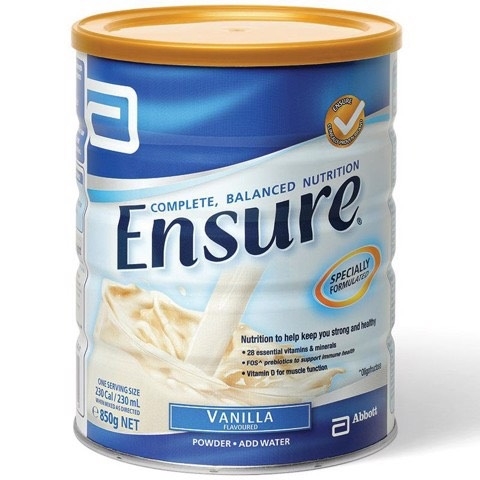 ENSURE - NUTRITION TO HELP KEEP YOU STRONG AND HEALTHY VANILLA (SỮA BỘT VANILLA 850G)