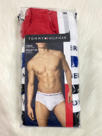 TOMMY HILFIGER - PAQUET DE 4 (SET 4 Quần Lót Tam Giác Nam S)