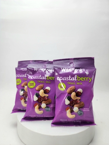 WILD ROOTS - COASTALBERRY TRAILMIX (SET 6 BỊCH HẠT SẤY KHÔ 6x 49G)