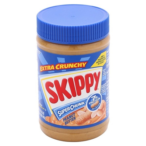 SKIPPY - Peanut Butter (Bơ Đậu Phộng Có Hạt 462g)