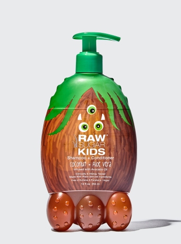 RAW SUGAR KID - (Sữa Tắm GỘI - XẢ -Hương Dừa Nha  354ml)