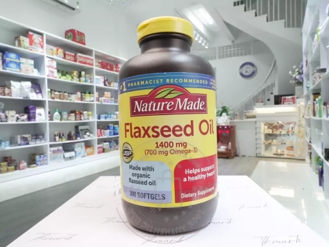 Nature Made - Flaxseed Oil 1400MG (Bổ Mắt , Tim Mạch 300 Viên)