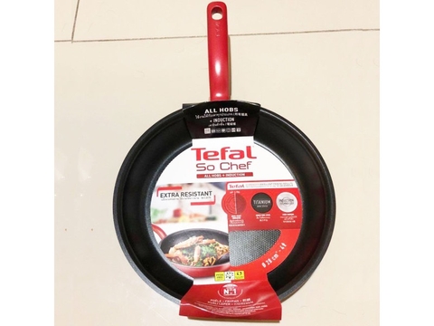 TEFAL - SO CHEF ALL HOBS + INDUCTION (CHẢO CHỐNG DÍNH, ĐỎ 28cm)