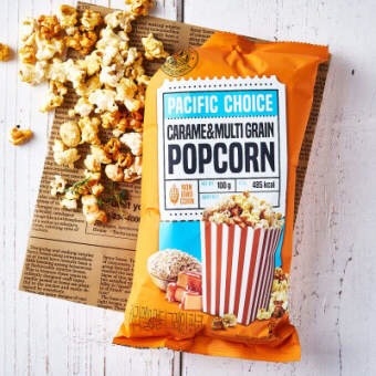 POPCORN - CARAMEL & MULTI GRAIN (BẮP CARAMEL VÀ MULTI GRAIN 100G)
