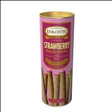 DOLCETTO - PREMIUM STRAWBERRY (BÁNH ỐNG KEM DÂU 85G)