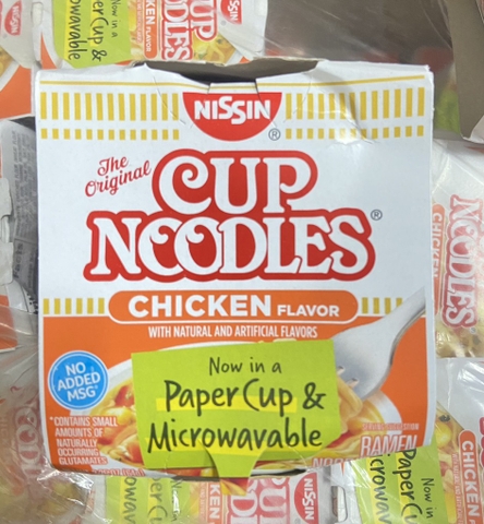 NISSIN - CUP NOODLES CHICKEN FLAVOR (MÌ LY GÀ 64g)