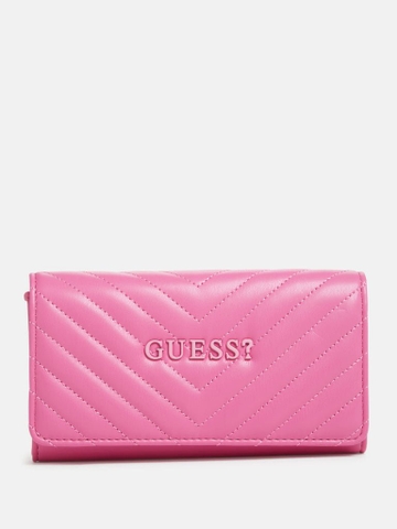 GUESS - DX23141 PURPLE CASSIE QUILT MULTI ORG (BÓP GUESS HỒNG TÍM)