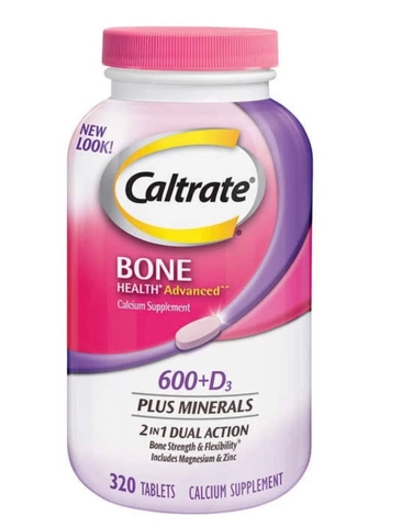 Caltrate - BONE HEALTH Advanced Calcium Supplement 600+D3 (HỖ TRƠ XƯƠNG KHỚP 320 Viên)