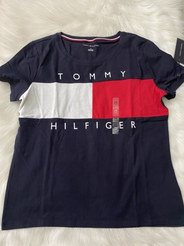 TOMMY HILFIGER - GRAPHIC TEE (ÁO THUN ĐEN SIZE M)