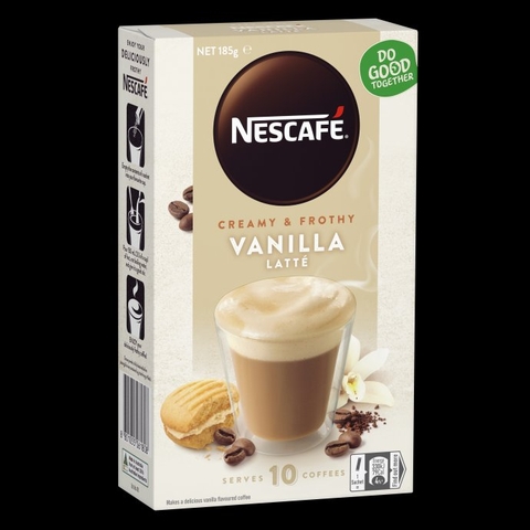 NESCAFE - CREAMY & FROTHY VANILLA LATTE (COFFE LATTE VANILLA 185G)