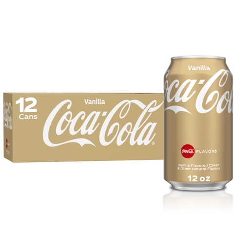 COCA COLA - VANILLA FLAVORED COKE (NƯỚC NGỌT COCA VỊ VANILLA 12 LON 4,26L)