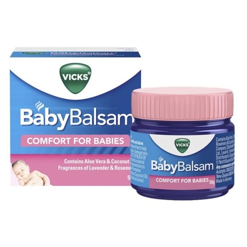 VICKS - BABY BALSAM COMFORT FOR BABIES (DẦU BÔI GIỮ ẨM CHO BÉ 50G)