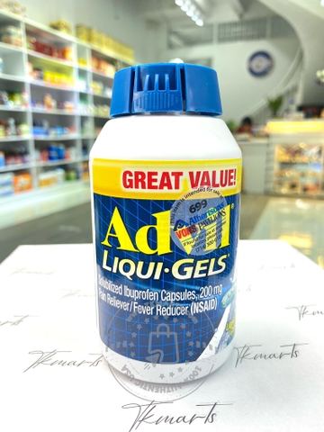 Advil - 200mg (Giảm Đau Hạ Sốt 200 Viên)