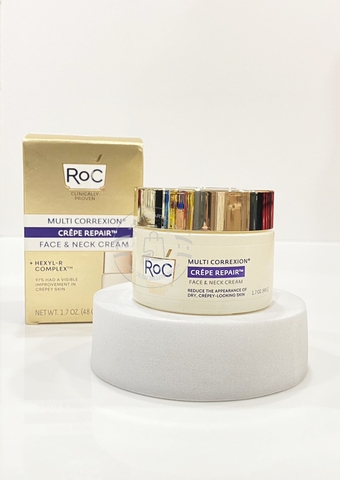 ROC - MULTI CORREXION CRÉPE REPAIR FACE & NECK CREAM (KEM MẶT & VÙNG DA CỔ ROC 48G)