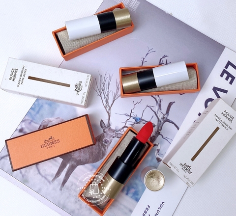 HERMES - ROUGE CASAQUE 64 MAT (SON THỔI 64 ĐỎ TƯƠI 3,5G)
