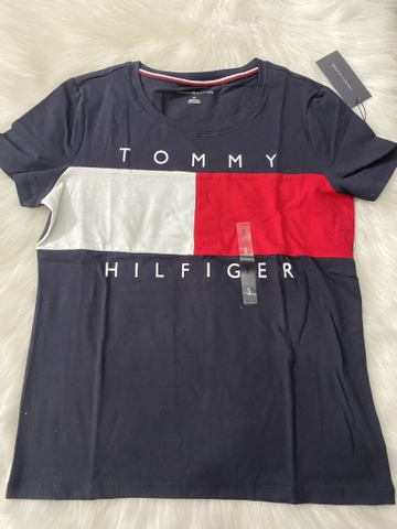 TOMMY HILFIGER - GRAPHIC TEE (ÁO THUN ĐEN SIZE S)