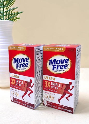 Schiff - Move Free Ultra Triple Action (HỖ TRỢ XƯƠNG KHỚP, DẼO DAI 75 Viên)