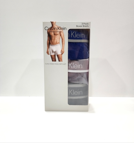 CALVIN KLEIN - MODERN STRETCH (SET 3 QUẦN LÓT NAM SIZE S)