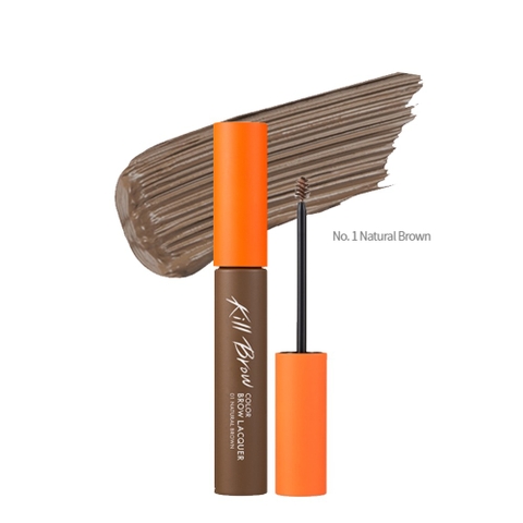 CLIO - KILL BROW COLOR BROW LACQUER 01 NATURAL BROWN (MASCARA CHẢI CHÂN MÀY NÂU ĐEN 6G)