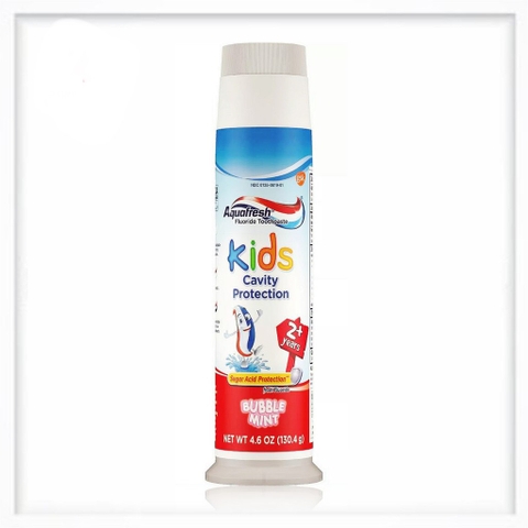 AQUAFRESH - KIDS CAVITY PROTECTION (KEM ĐÁNH RĂNG CHO BÉ 2+ TUỔI 130.4G)