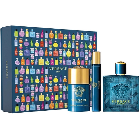 VERSACE - EROS (GIFT SET 2x 10,100ml + Lăn Khử Mùi 75ml)